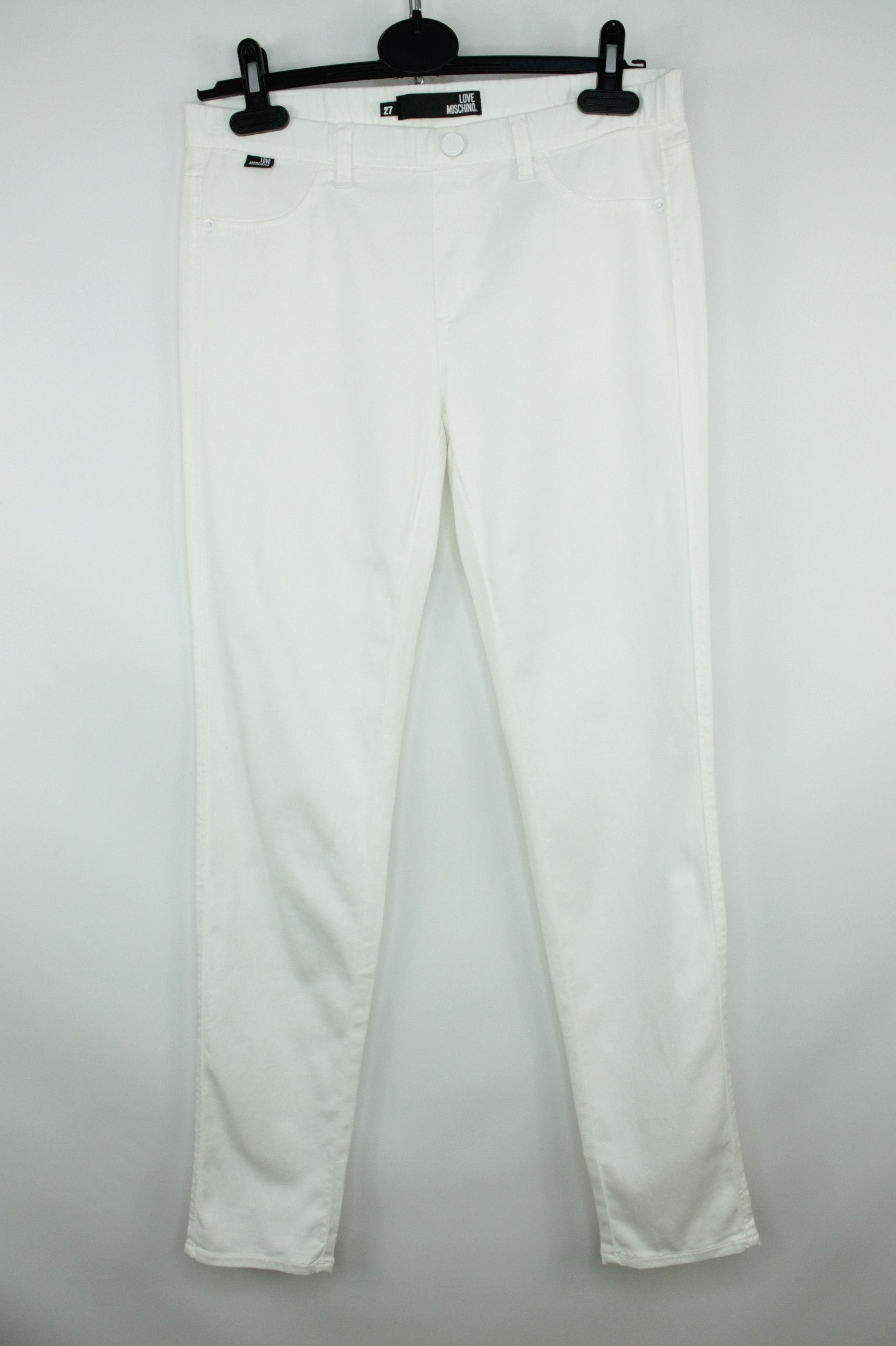Designer × Love Moschino Love Moschino White Skinny Jeans / Jegging Size 27" / US 4 / IT 40 - 1 Thumbnail