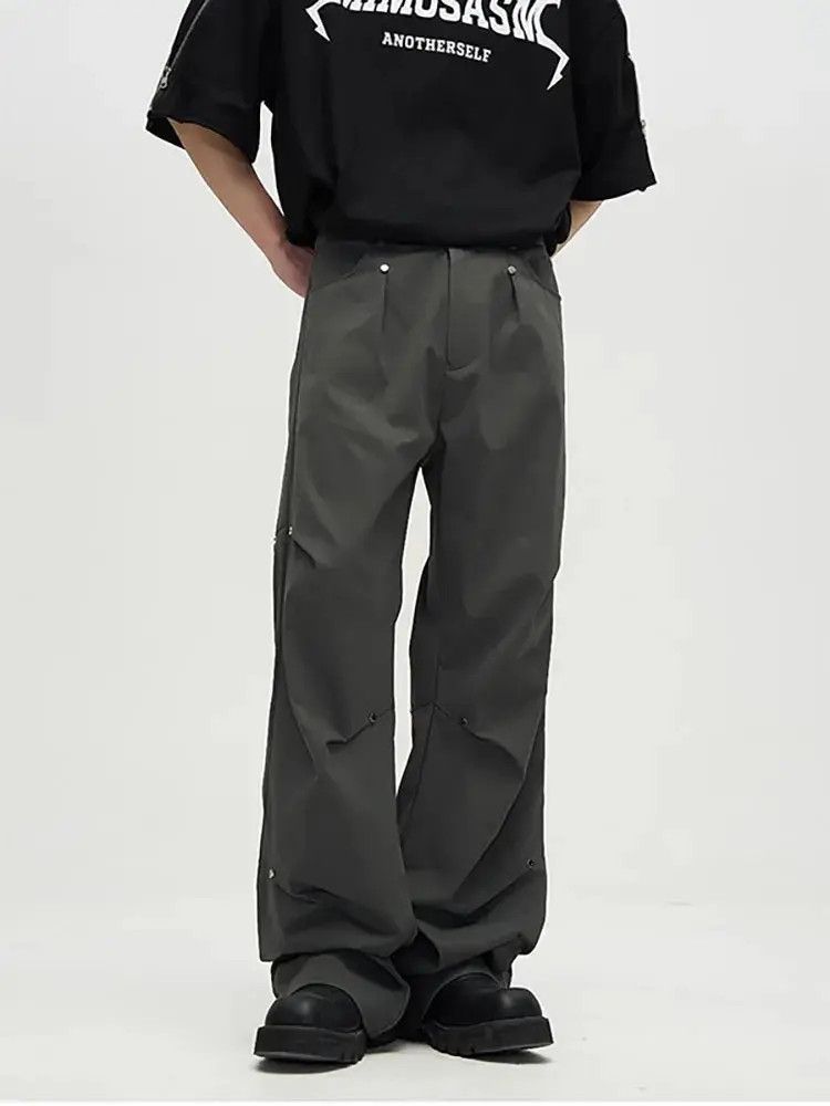 Japanese Brand Cargo baggy flared pleated pants Size US 32 / EU 48 - 2 Thumbnail