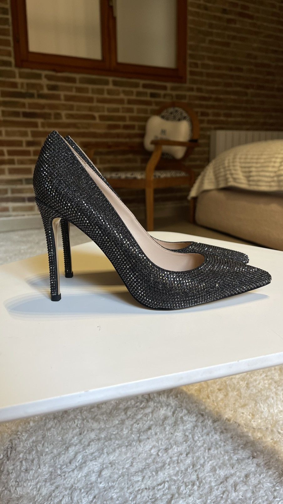Other Tendance Paris Rhinestone Heels Size 38 Size US 8 / IT 38 - 1 Thumbnail