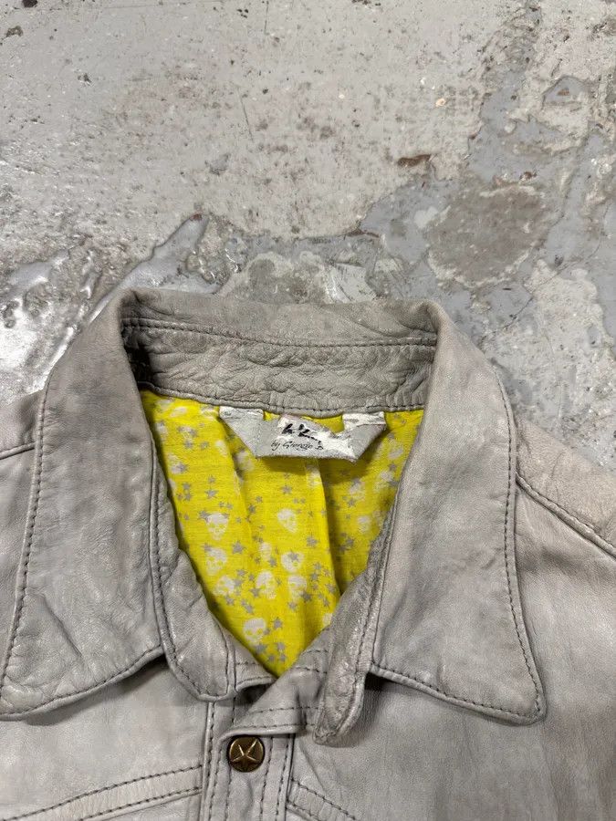 Giorgio Brato Giorgio Brato Grey Leather Buttoned Shirt Size US XS / EU 42 / 0 - 7 Thumbnail