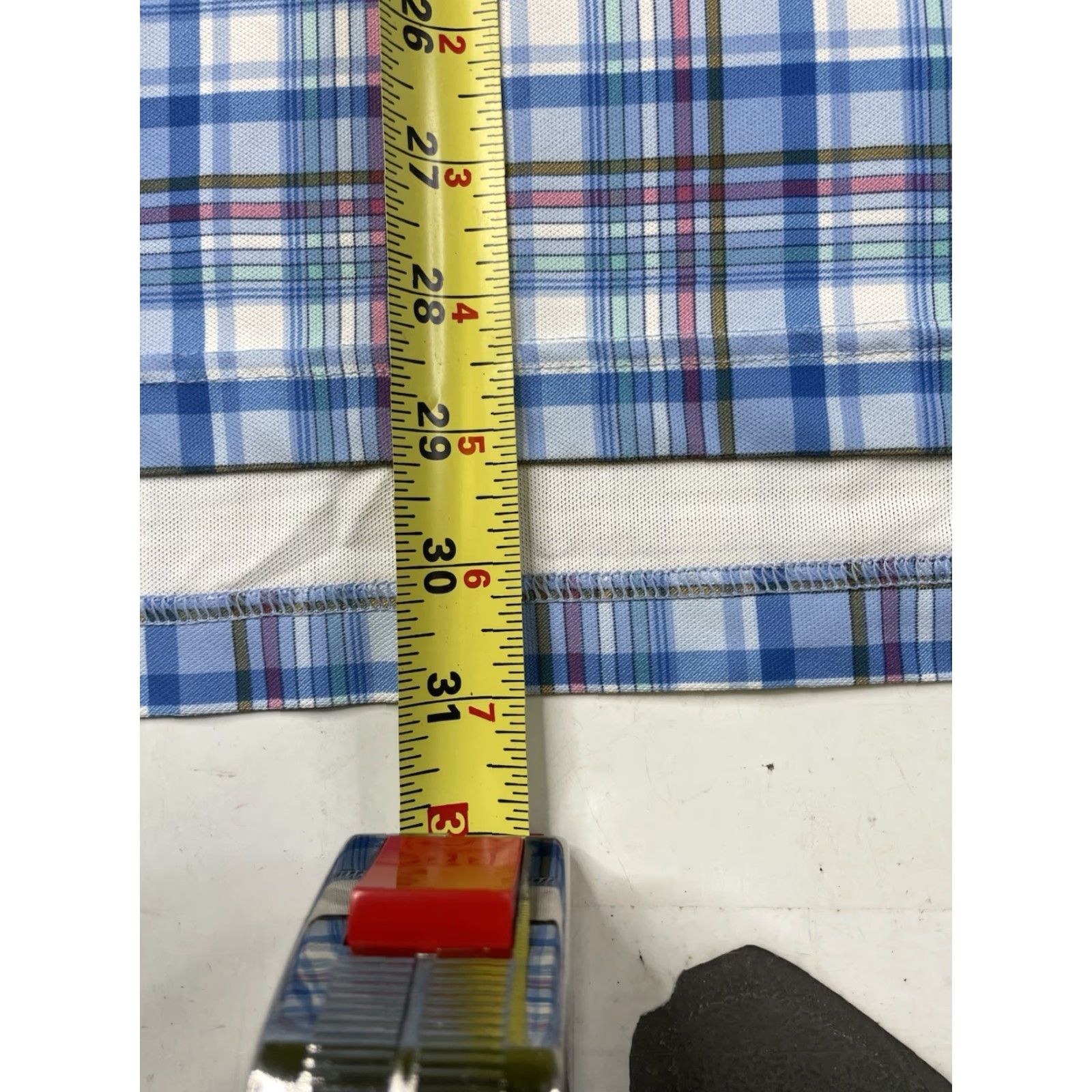 Peter Millar **Peter Millar Summer Comfort Men's Large Blue Plaid Polo** User: Peter Millar Summer Comfort Men's Large Blue Plaid Polo Size US L / EU 52-54 / 3 - 5 Thumbnail