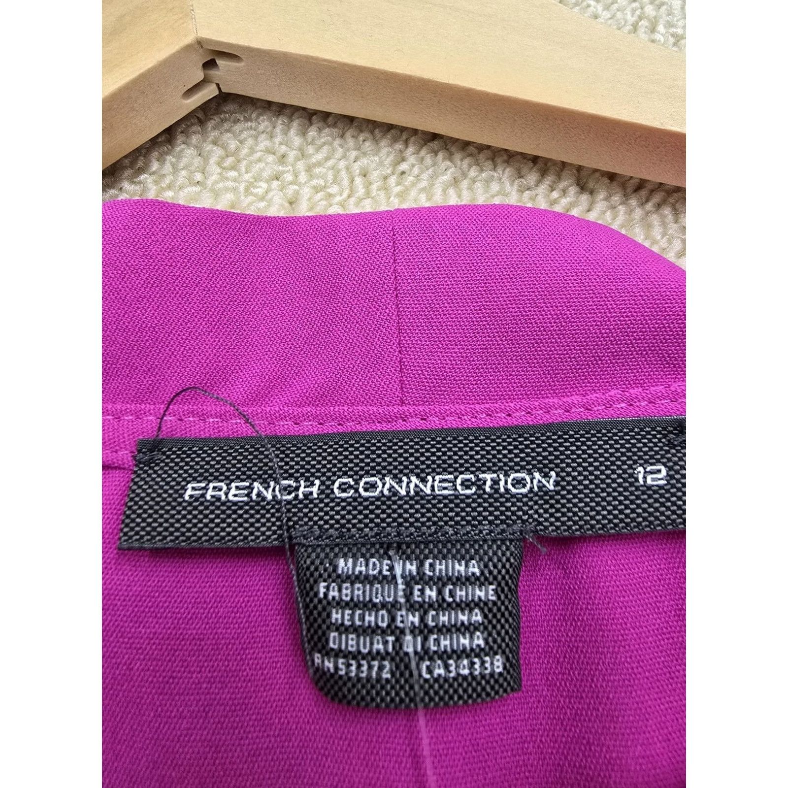 French Connection French Connection Magenta Midi Wrap Dress Size 12 Sleeveless Women’s Size XL / US 12-14 / IT 48-50 - 3 Thumbnail
