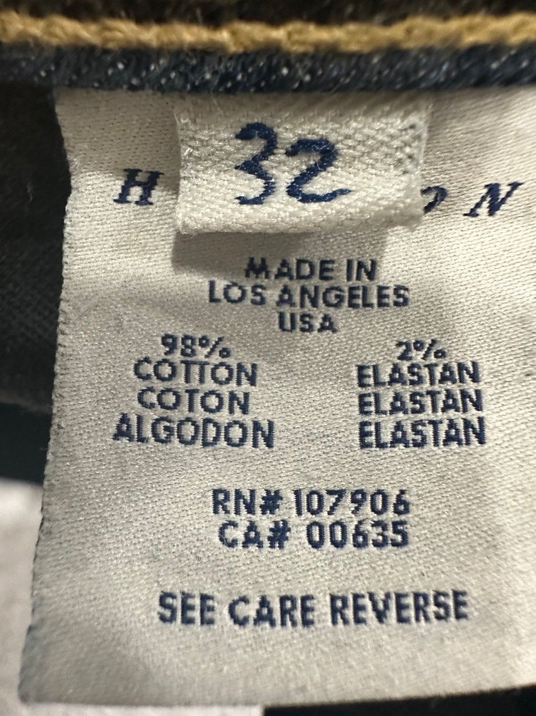 Hudson Excellent 100% HUDSON flap pocket jeans size 32 Size 32" / US 10 / IT 46 - 8 Thumbnail
