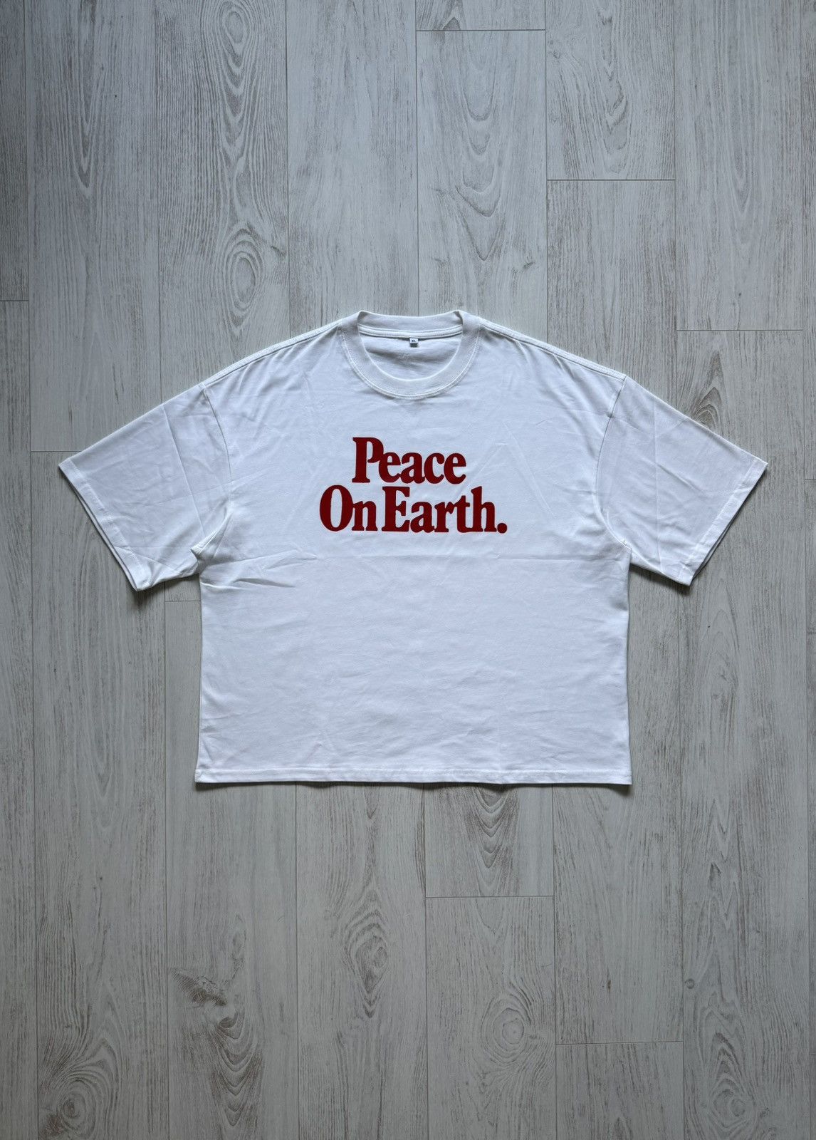 Other Peace On Earth T-Shirt Boxy Vintage Custom White XL Size US XL / EU 56 / 4 - 1 Thumbnail