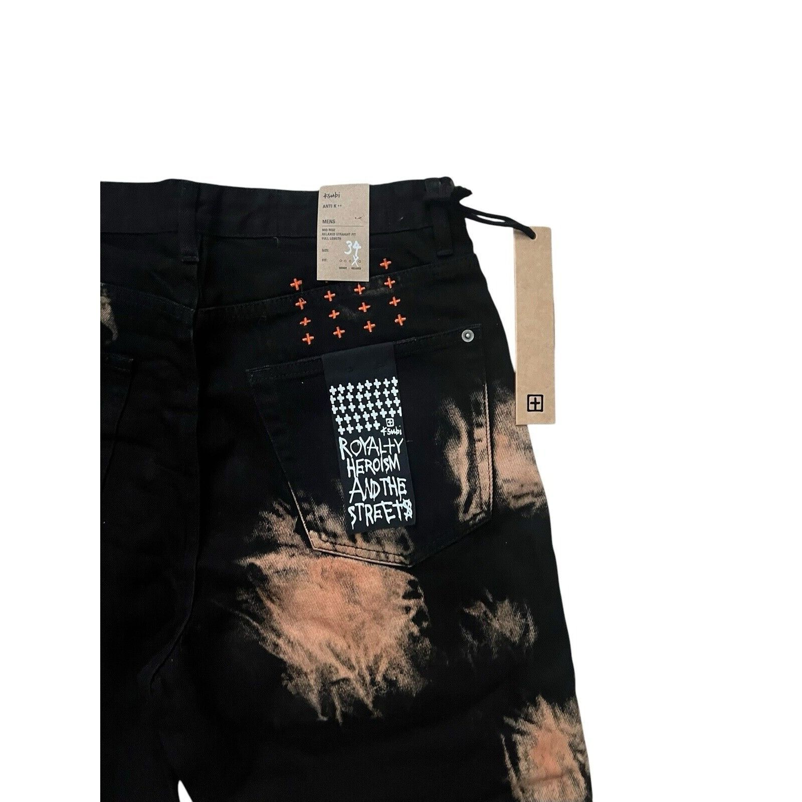 Ksubi Ksubi Jeans Mens Anti K++ Straight Hellfire Black Size 34/32 Size US 34 / EU 50 - 6 Thumbnail