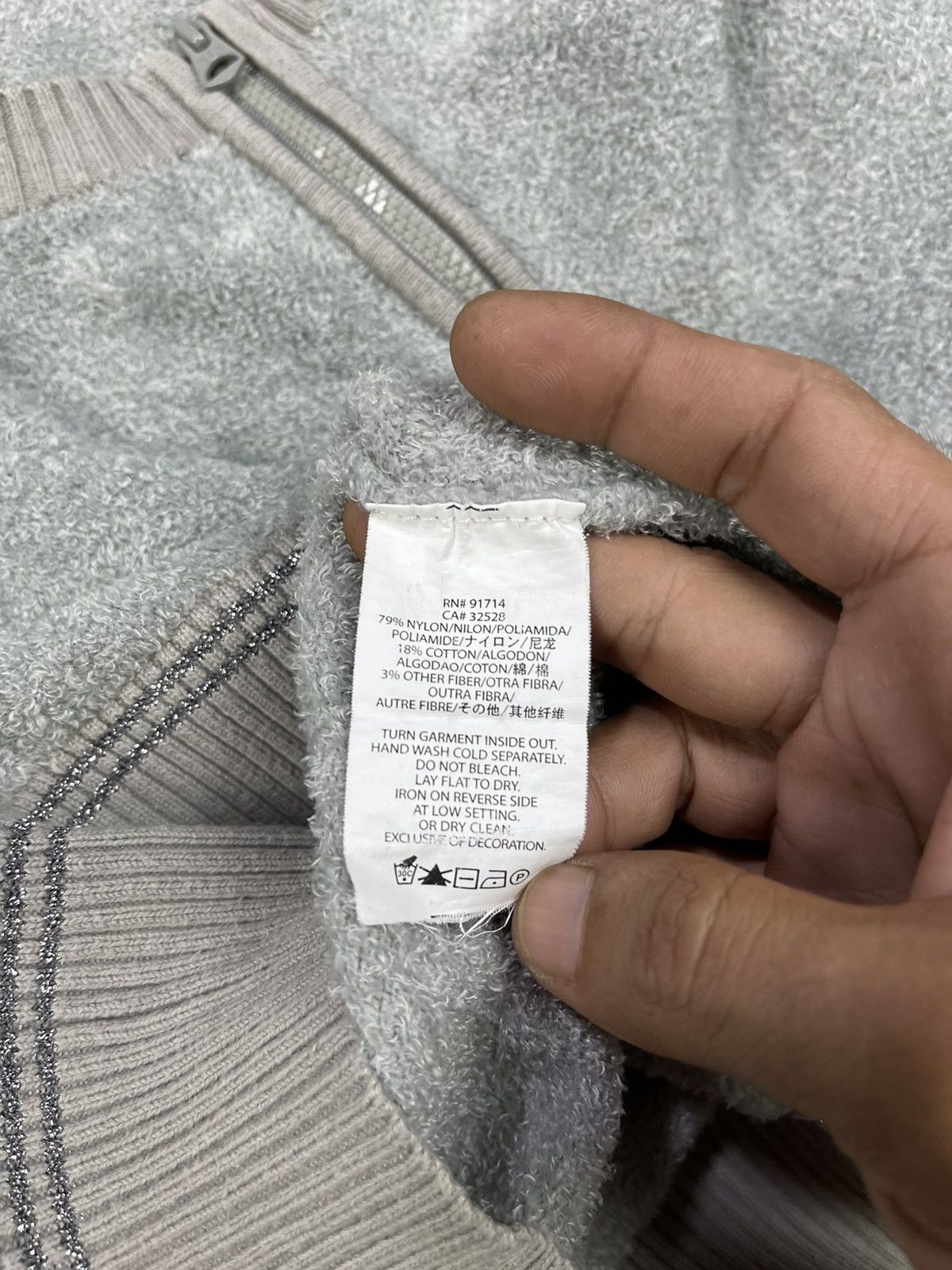 Armani Exchange A|X Armani Exchange Fluffy Soft Zip Crewneck Sweater Size M / US 6-8 / IT 42-44 - 10 Thumbnail