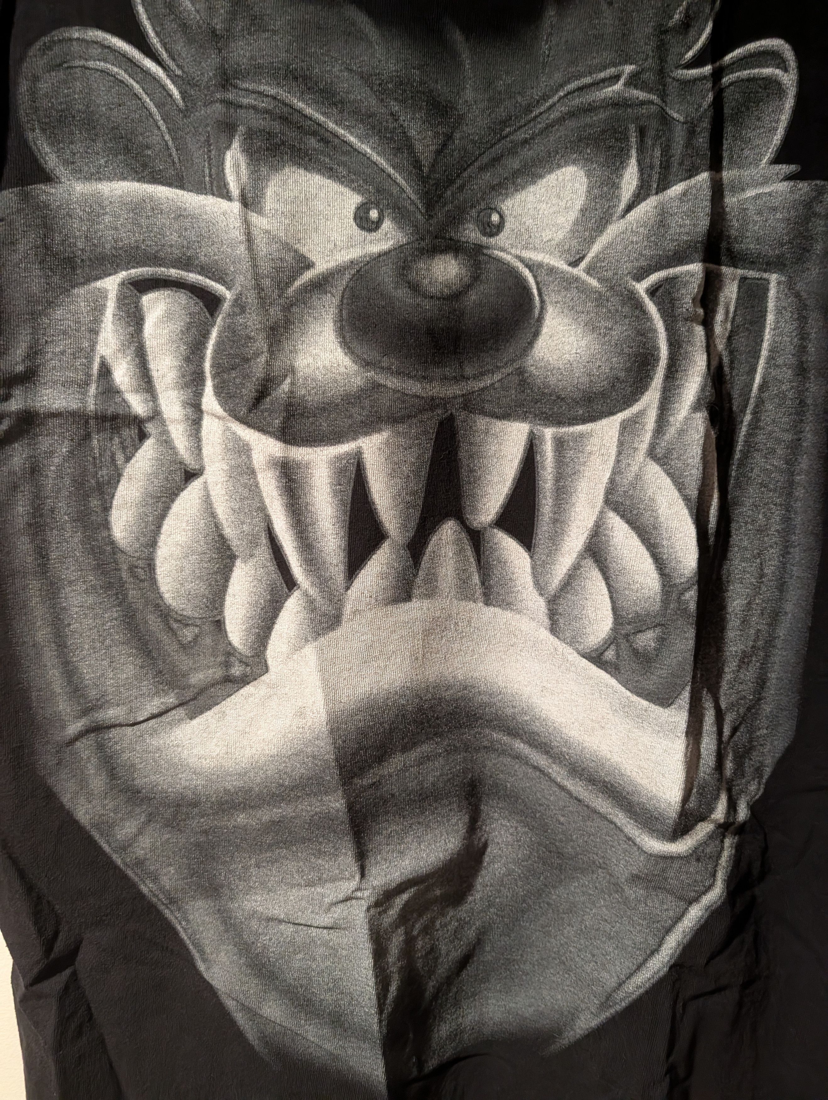 Warner Bros VTG Looney Tunes Taz Tasmanian Devil Big Face T Shirt Mens L Size US L / EU 52-54 / 3 - 2 Thumbnail