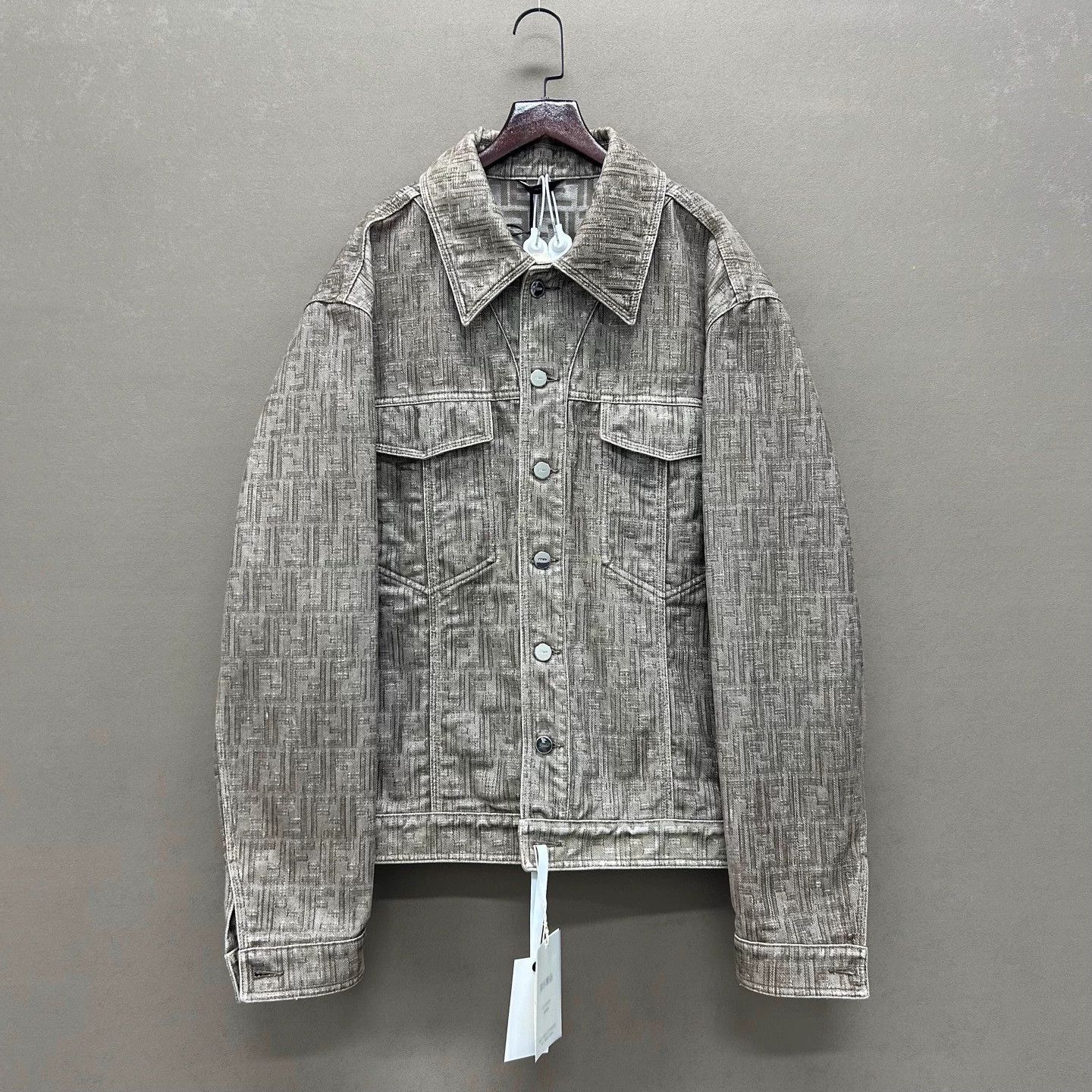 Fendi Fendi All Over Monogram Denim Jacket 52 Size US L / EU 52-54 / 3 - 1 Thumbnail