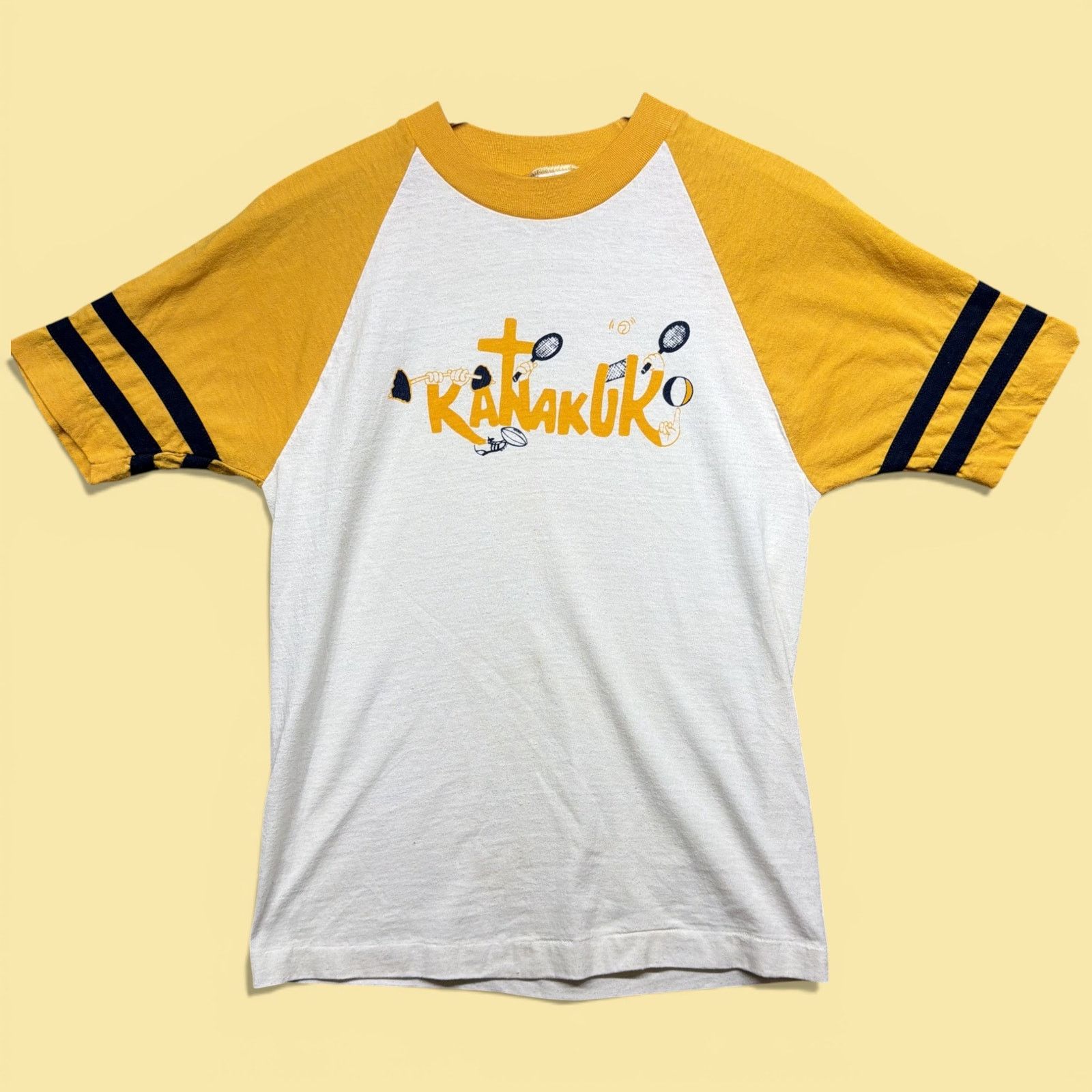 Champion Vintage Champion Camp Kanakuk 70s Blue Bar T Shirt Medium Size US M / EU 48-50 / 2 - 1 Thumbnail