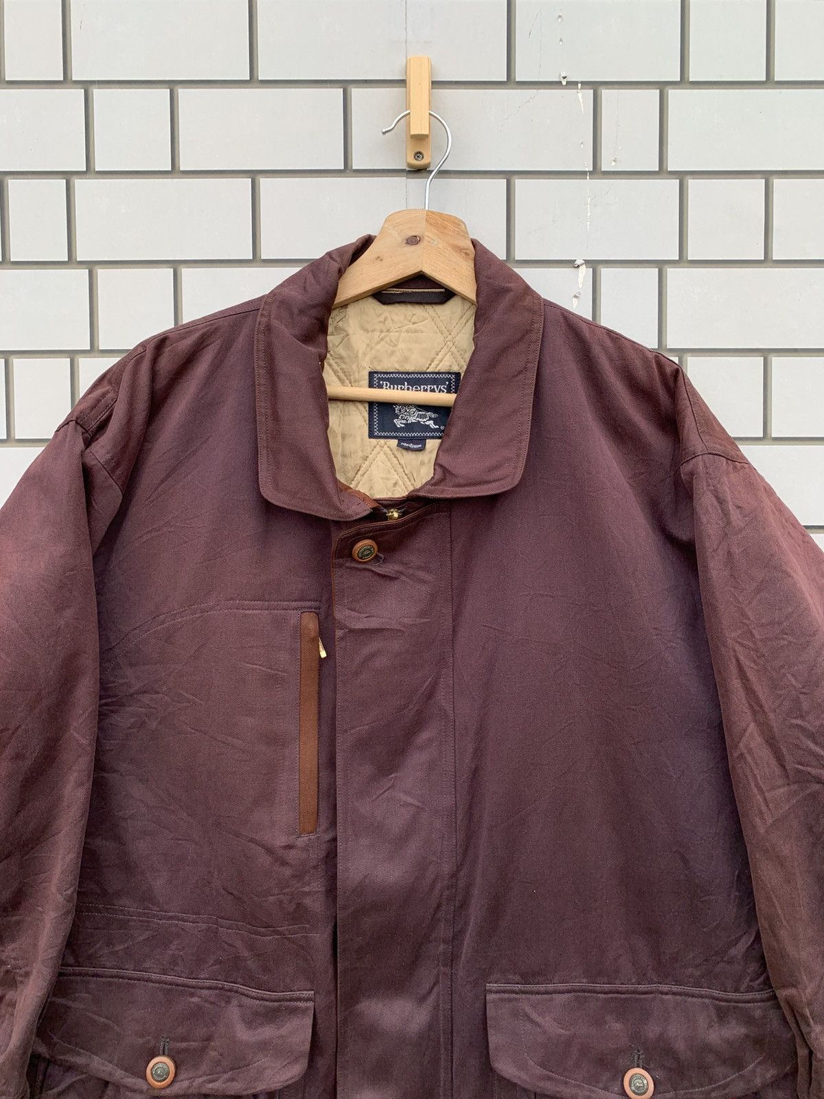 Burberry Vintage Burberrys Sun Faded Bomber Jacket Size US M / EU 48-50 / 2 - 5 Thumbnail