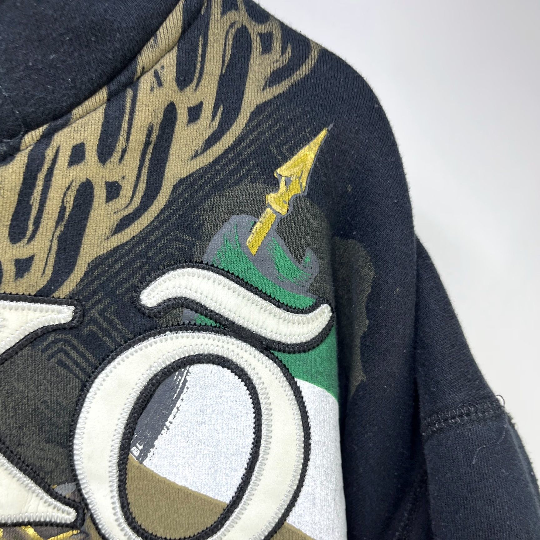 Vintage VINTAGE Ecko Unltd Hoodie 2XL Black Green Crest Zip Up Mens Hoodie Size US XXL / EU 58 / 5 - 7 Thumbnail