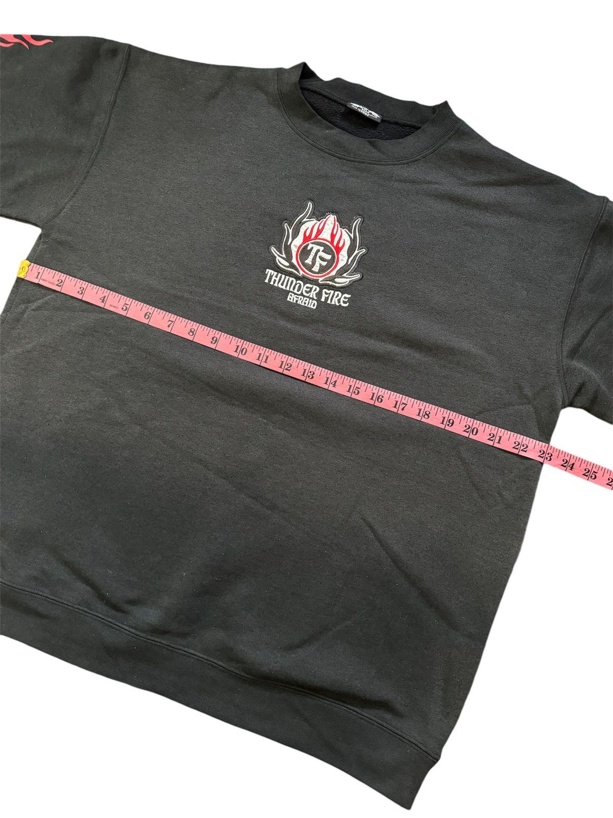 Japanese Brand × Vintage VINTAGE THUNDER FIRE PRINTED CREWNECK SWEATSHIRT SUN FADED Size US M / EU 48-50 / 2 - 13 Thumbnail