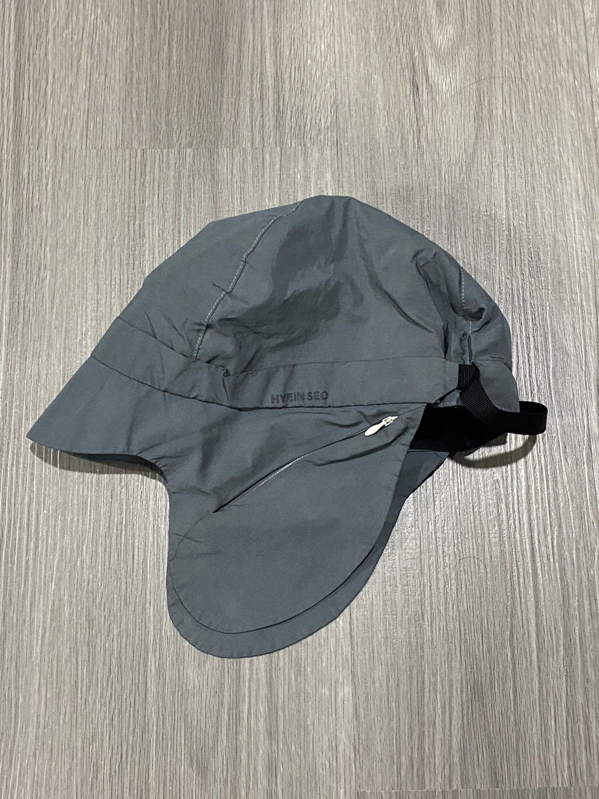 Hyein Seo MODDED Hyein Seo Blue Flap Hat | Grailed