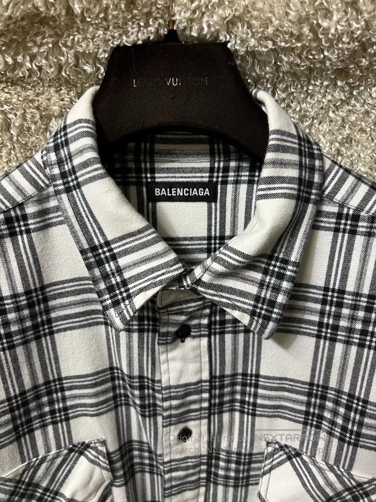 Balenciaga Balenciaga Men's Checkered Casual Shirt. Size US M / EU 48-50 / 2 - 2 Thumbnail