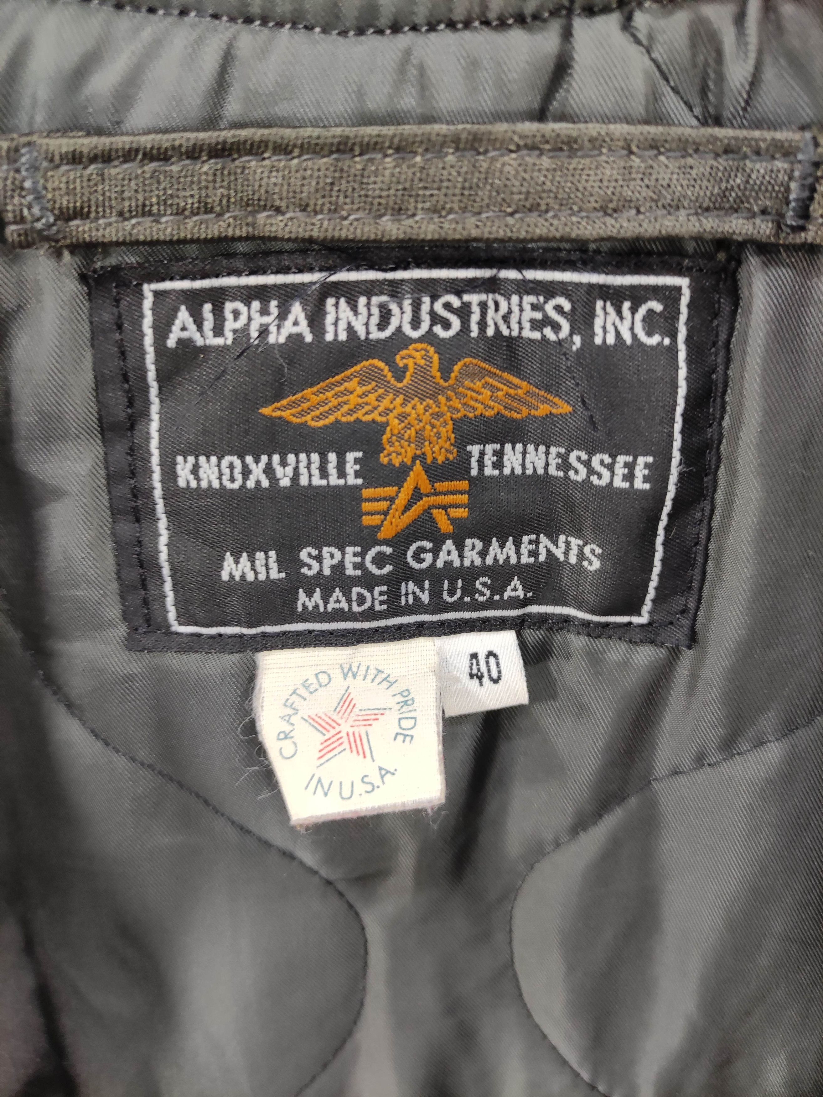 Alpha Industries Vintage Alpha Industries Jacket Zipper Size US L / EU 52-54 / 3 - 4 Thumbnail