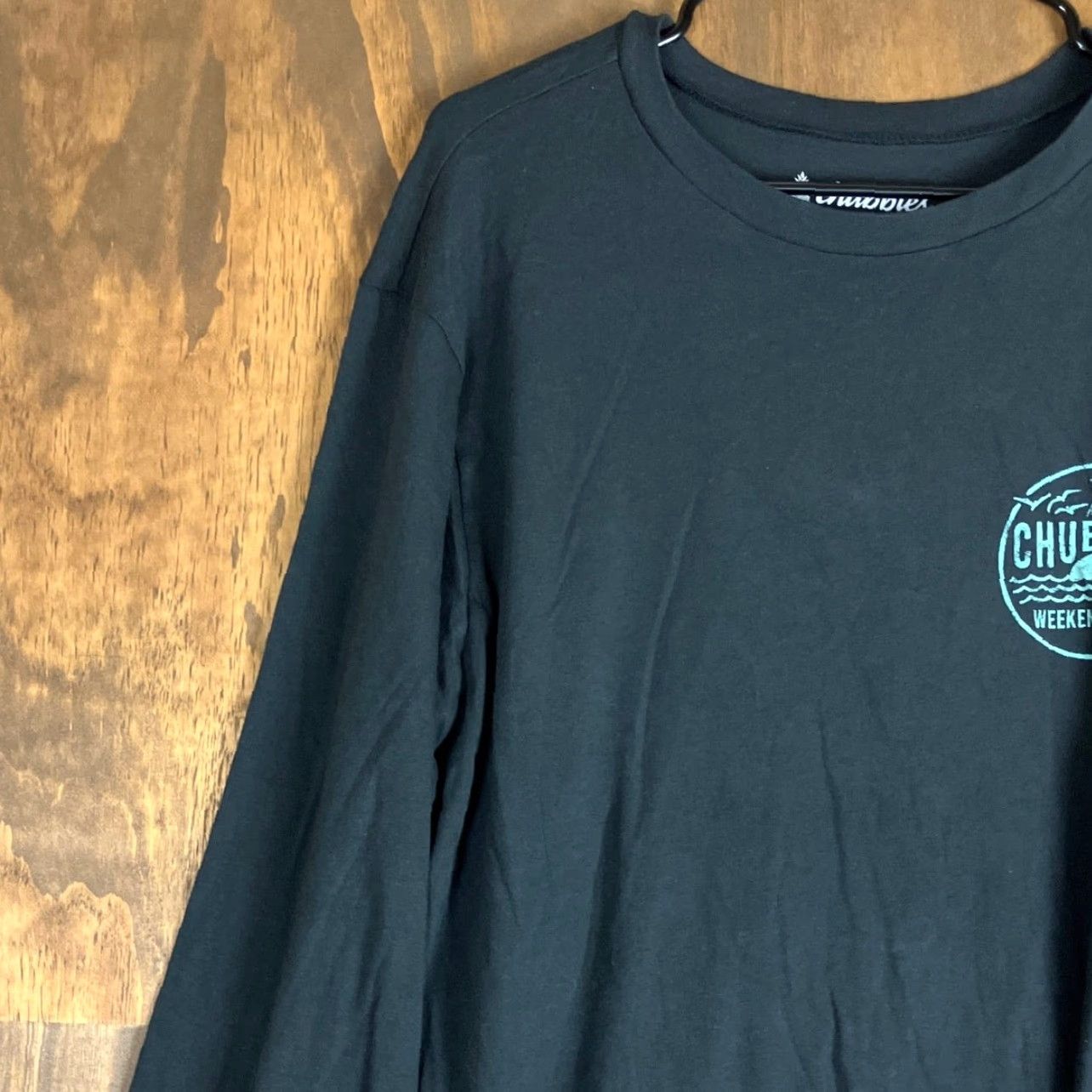 Chubbies Chubbies Mens Shirt Black The Weekend Has Arrived Vibes 100% Cotton Crew XL Shirt Men Black XL Crew Long Sleeve Solid Casual Vintage Size US XL / EU 56 / 4 - 4 Thumbnail