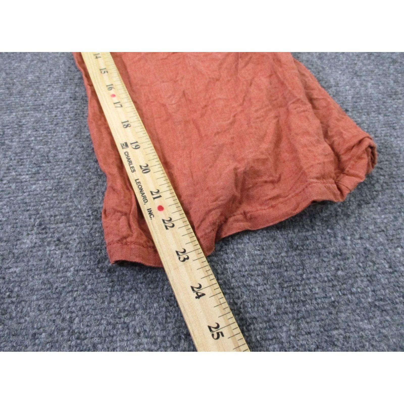 Vintage Kuhl Romper Jumpsuit Womens M Orange Linen One Piece Summer Tank Belted Faded Size 32" / US 10 / IT 46 - 4 Thumbnail