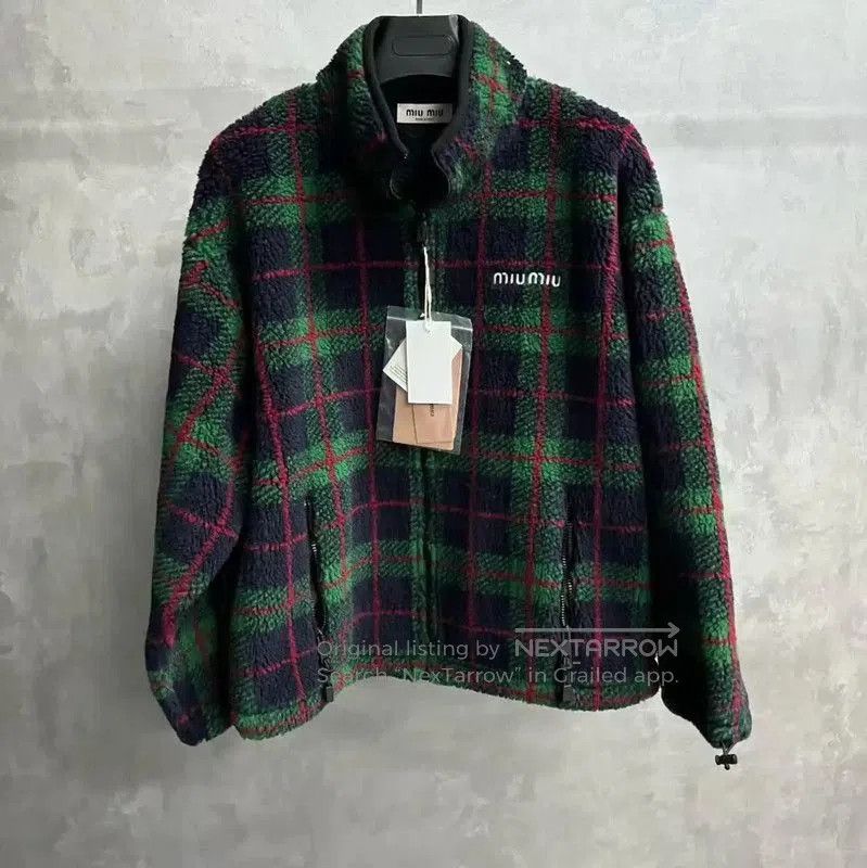 Miu Miu Miu Miu Green Cotton Women's Cardigan . Size S / US 4 / IT 40 - 1 Thumbnail