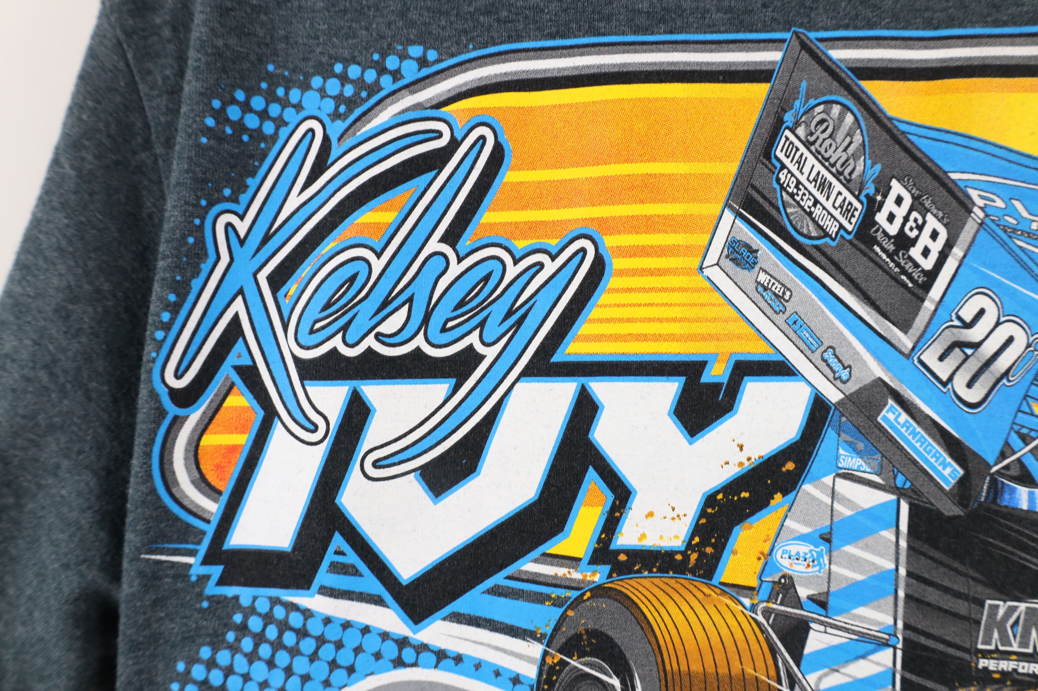 Vintage Y2K Streetwear John and Kelsey Ivy Racing T-Shirt Gray Size M / US 6-8 / IT 42-44 - 13 Thumbnail