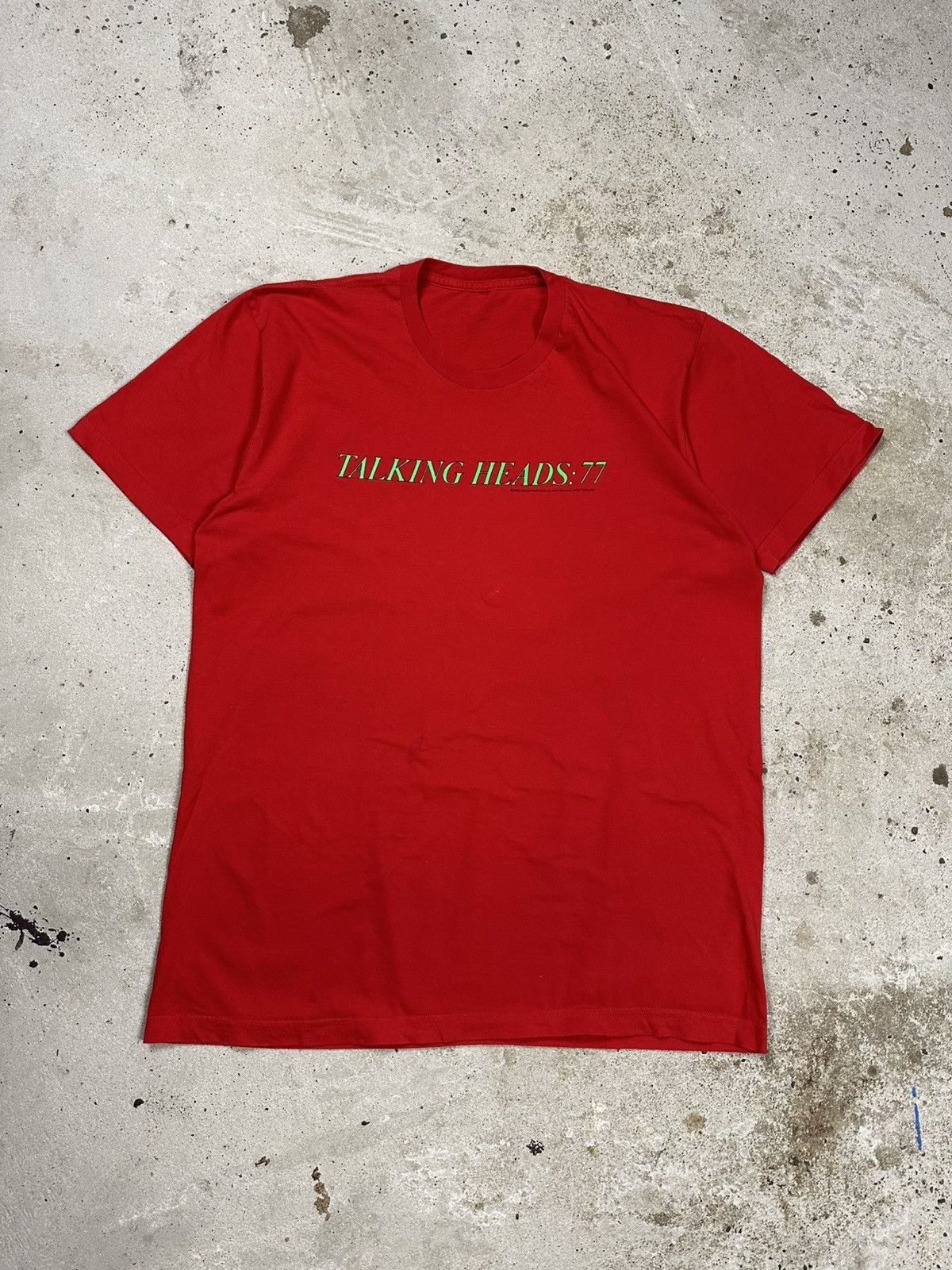 Band Tees Vintage 2005 Talking Heads 77 Band Tour Red T Shirt Tee Size US L / EU 52-54 / 3 - 1 Thumbnail