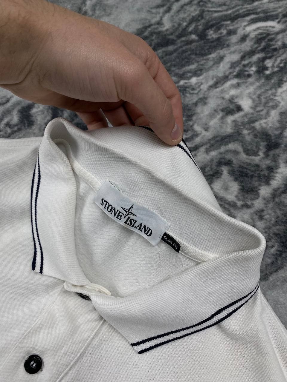 Stone Island Stone Island Polo Shirt Patch Program Men Size 2XL White Size US XXL / EU 58 / 5 - 4 Thumbnail