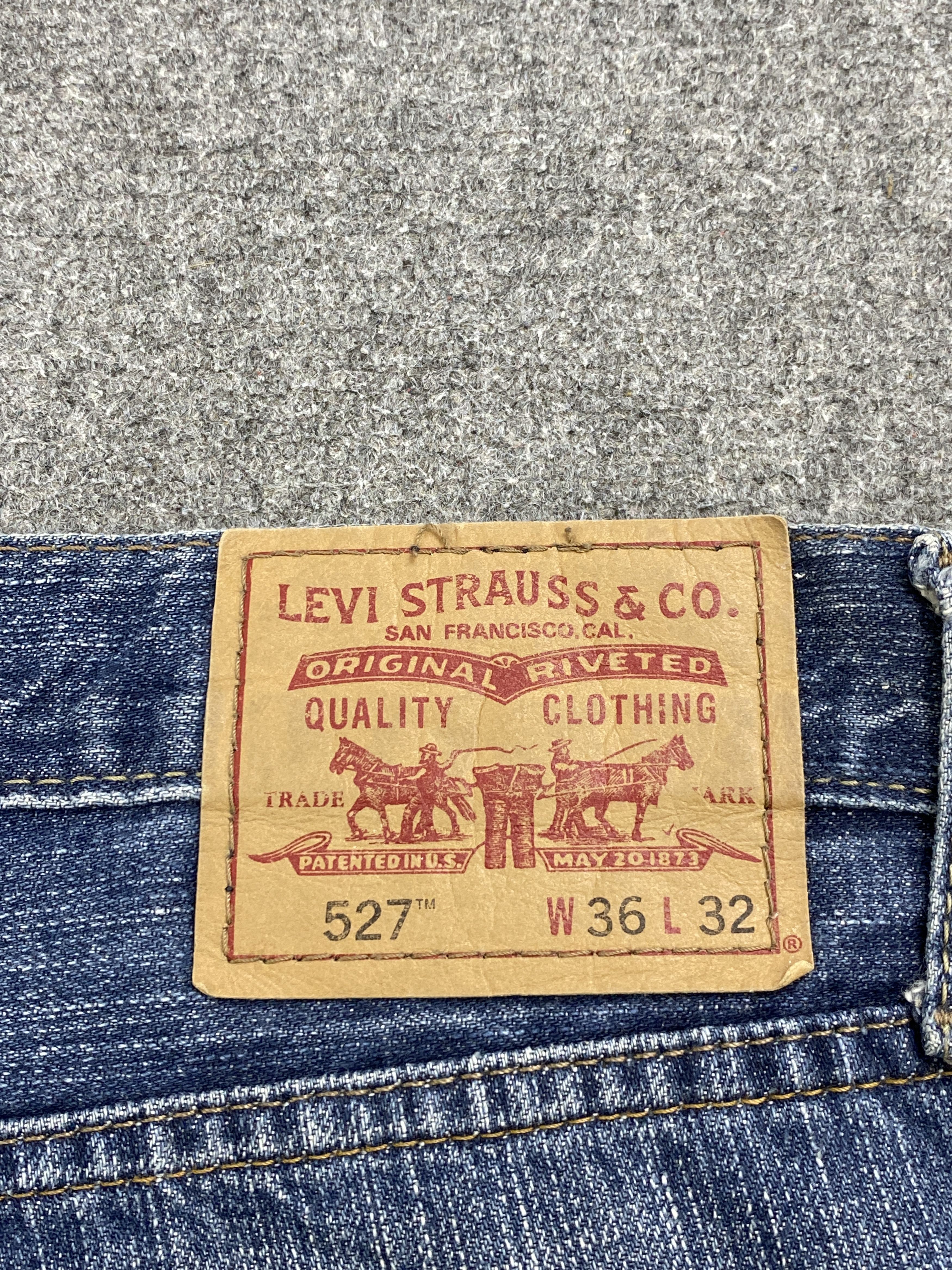 Levi's × Vintage Vintage Levi's 527 Distressed Bootcut Jeans Size US 38 / EU 54 - 5 Thumbnail
