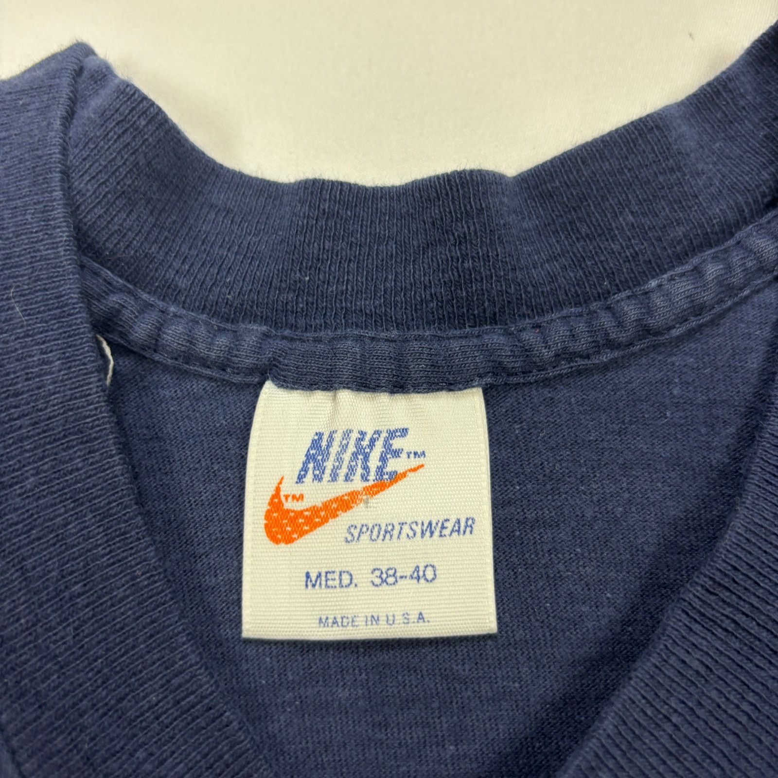 Nike Vintage 70s Nike Logo T Shirt Orange Tag Men's Medium Size US M / EU 48-50 / 2 - 7 Thumbnail
