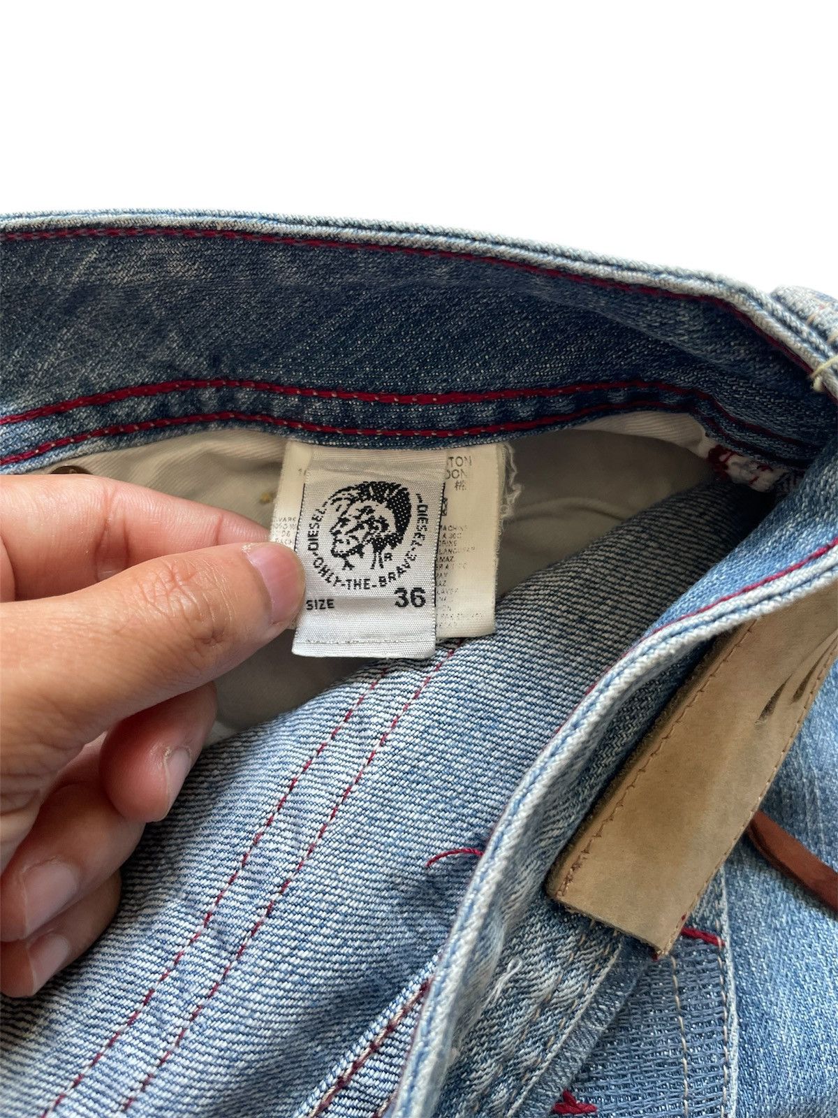 Diesel × Vintage Vintage Diesel Industry Baggy Jeans Size US 36 / EU 52 - 7 Thumbnail