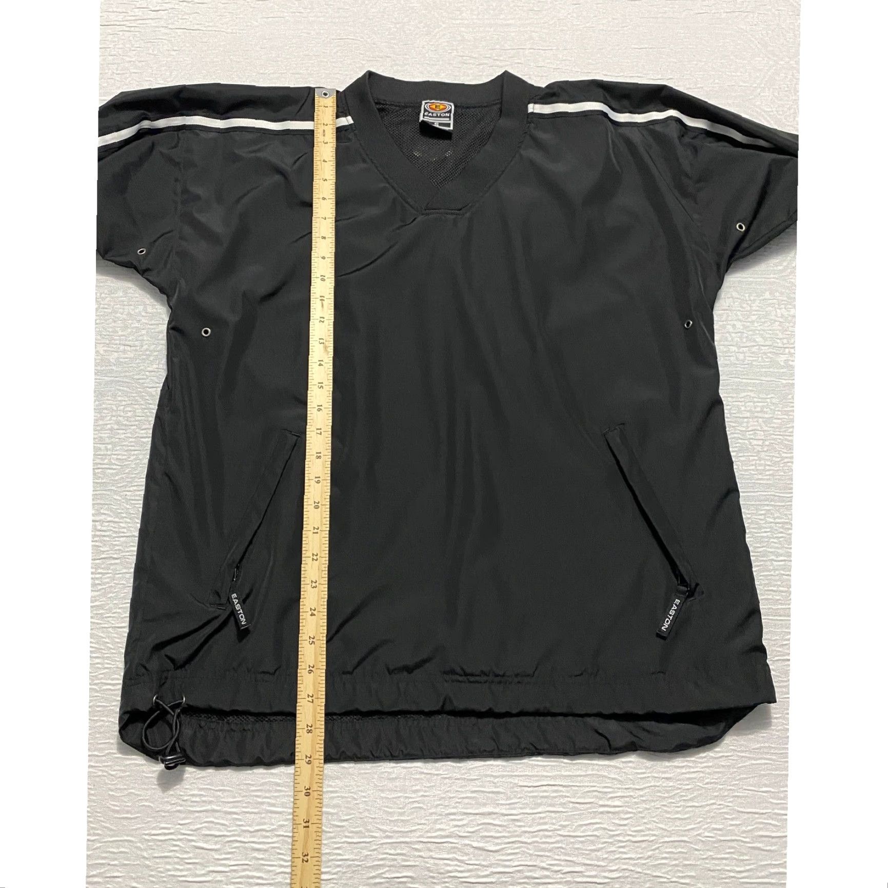 Vintage Easton Jacket Mens Size S Pullover Windbreaker Black White Stripe Size US S / EU 44-46 / 1 - 7 Thumbnail