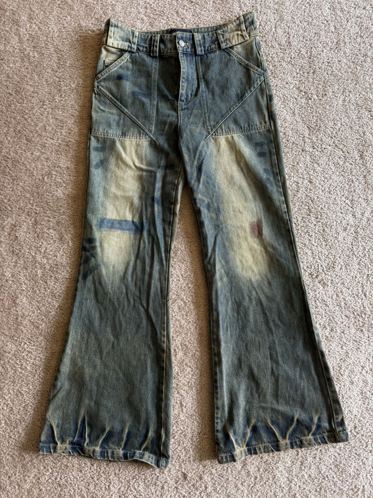 NO/FAITH STUDIOS FLARED DENIM 最終価格 Used No Faith Studio FLARED DENIM 001 BLACK (NOFAITH