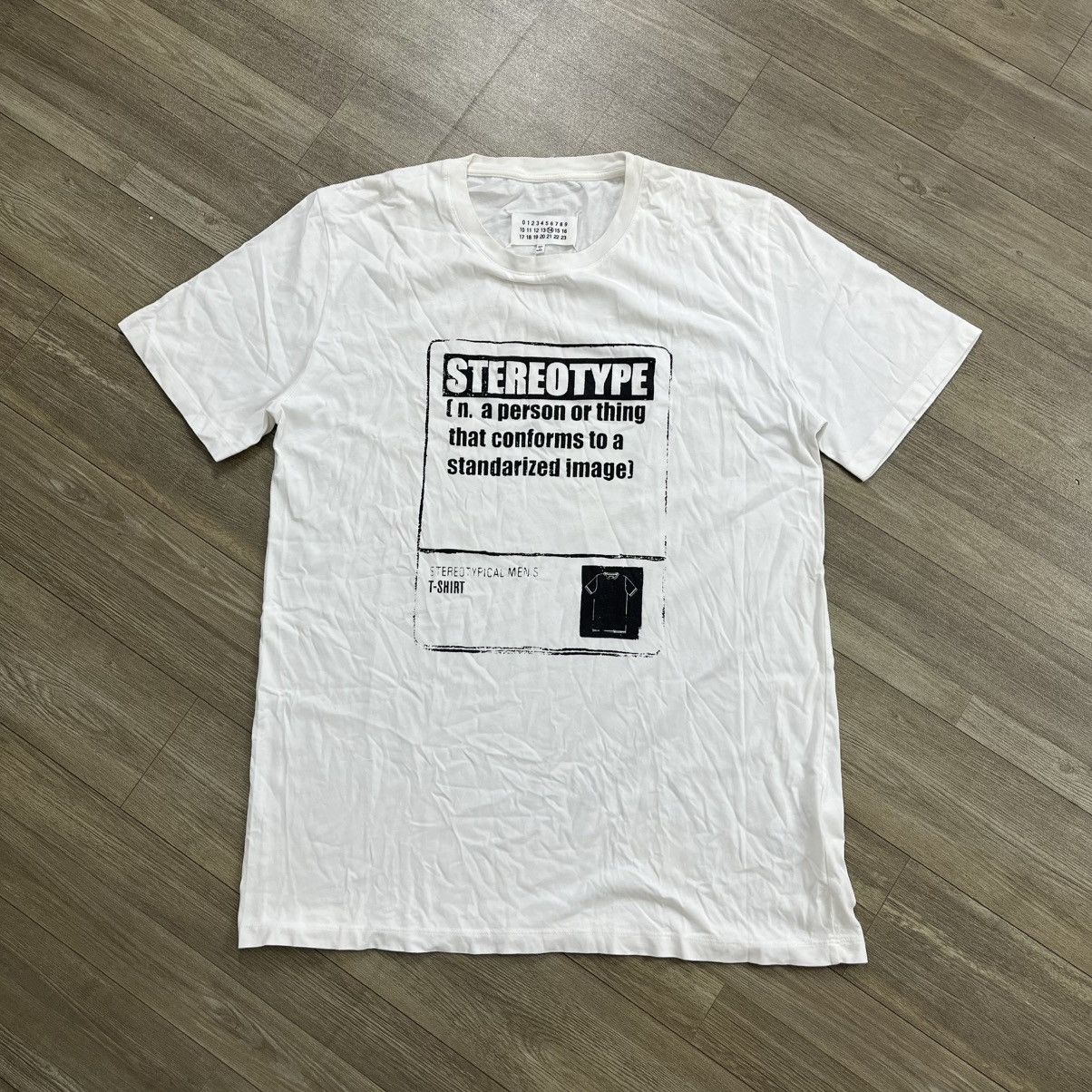 Maison Margiela Luxury Maison Martin Margiela Paris Stereotype White Tee Size US M / EU 48-50 / 2 - 1 Thumbnail