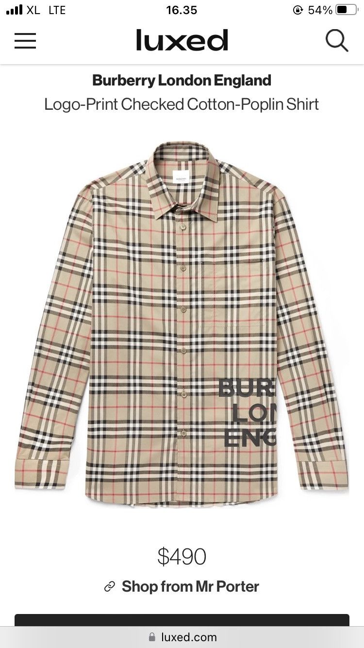 Burberry × Designer × Vintage Burberry London England Logo Print Checked Size US S / EU 44-46 / 1 - 2 Thumbnail