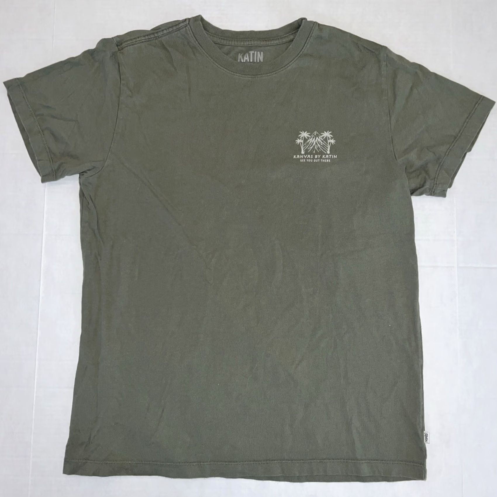 Katin VINTAGE Katin Shirt Surfer M Green Crew Neck Short Sleeve Limited Edition Kanvas See You Out There Surfers Men Size US M / EU 48-50 / 2 - 3 Thumbnail