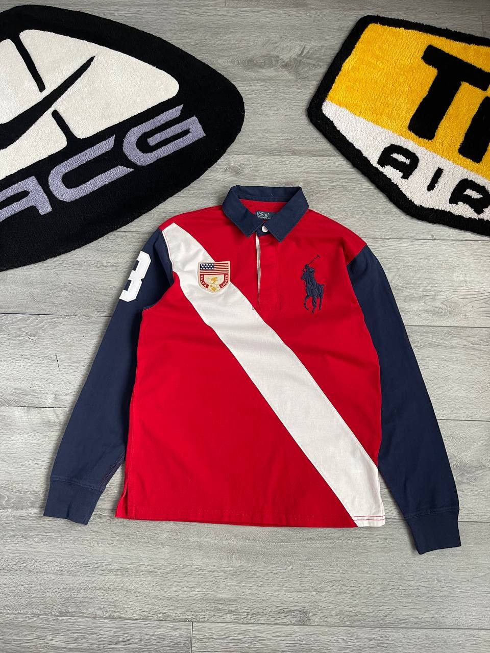 Polo Ralph Lauren vintage polo ralph lauren long sleeve usa big logo Size US XS / EU 42 / 0 - 2 Thumbnail