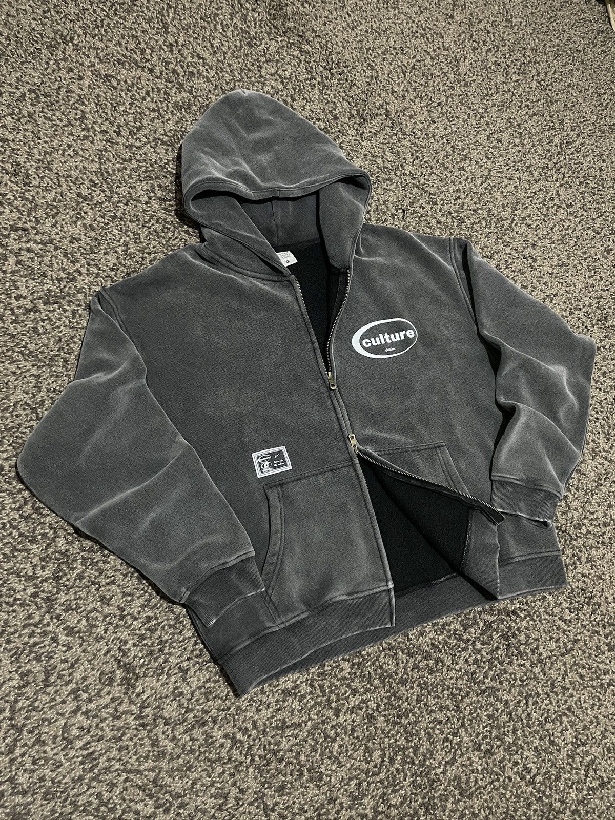 Other Culture Sewn Snow Washed Boxy Zip Hoodie Vintage Streetwear Size US L / EU 52-54 / 3 - 3 Thumbnail