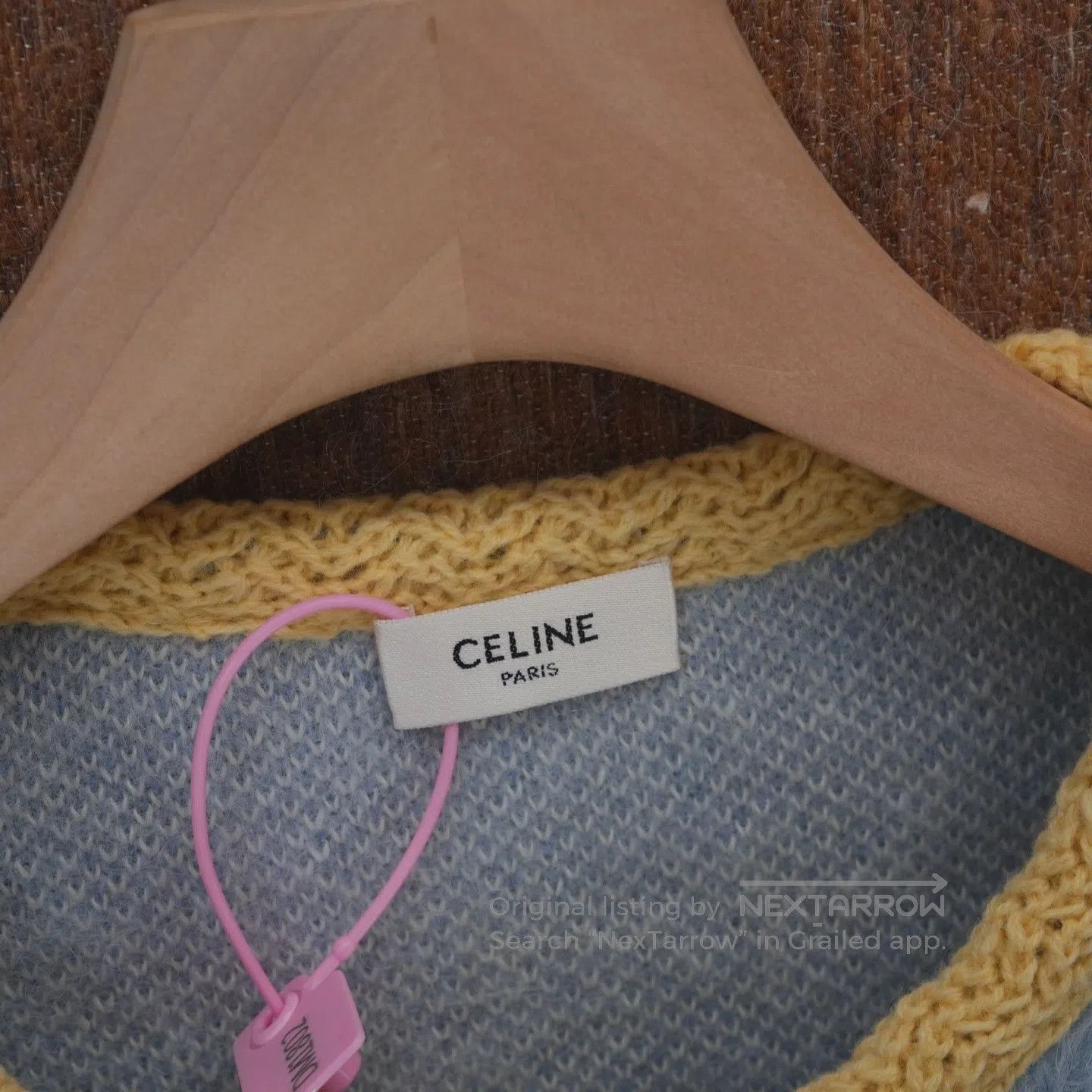 Celine CELINE size1 Fleece-lined woolen cardigan made from horseha Size XS / US 0-2 / IT 36-38 - 2 Thumbnail