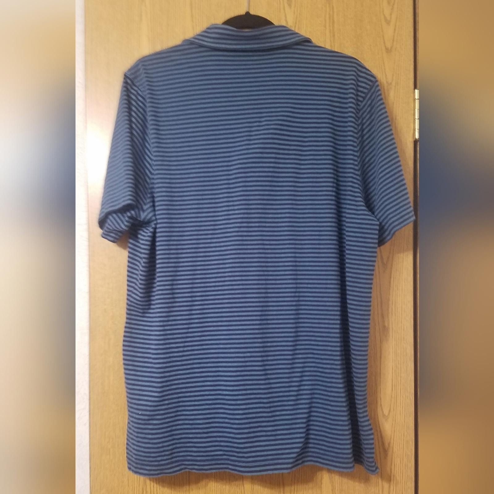 Brooks Brothers Brooks Brothers Navy/Green Striped Polo Shirt XL Size US XL / EU 56 / 4 - 2 Thumbnail