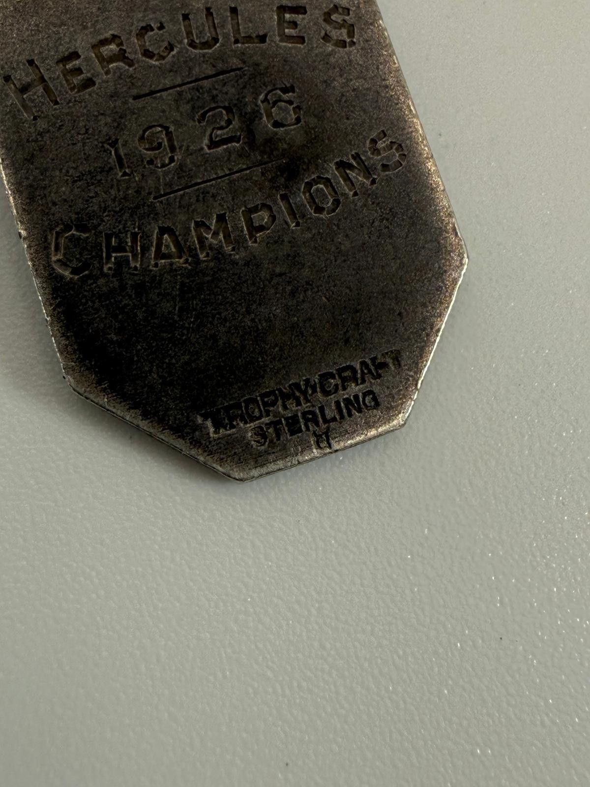 Designer 20's Trophy Craft Sterling Silver Baseball Player Pendant Size ONE SIZE - 3 Thumbnail