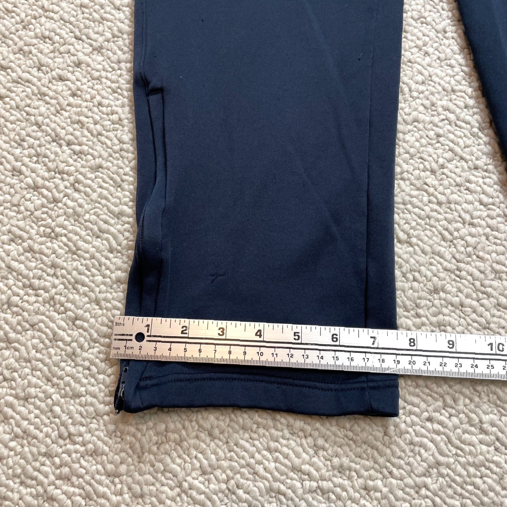 Champion Champion Sweatpants Womens Large Navy Blue Ankle Zip Pockets 30x28.5 Size 36" / US 14 / IT 50 - 3 Thumbnail