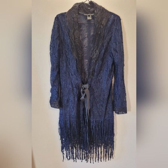 Marie Saint Pierre Maison Marie Saint Pierre Lace Waist Wrap Long Cardigan - 4 Size L / US 10 / IT 46 - 2 Thumbnail