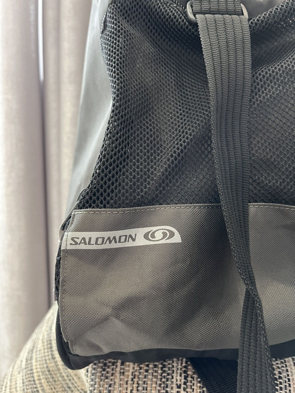 Salomon × Vintage Vintage Salomon Gear Sling Bag Sports Ski Backpack Black Size ONE SIZE - 7 Thumbnail