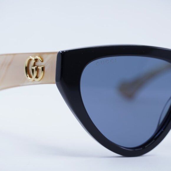 Gucci New Gucci GG1333S 004 Sunglasses - Black Frame, Blue Lenses Size ONE SIZE - 5 Thumbnail