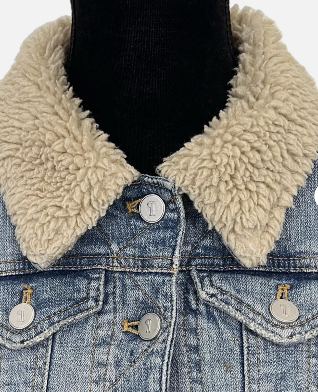 Other PILCRO & THE LETTERPRESS Sherpa Denim Jacket (X-SMALL) Size XS / US 0-2 / IT 36-38 - 4 Thumbnail