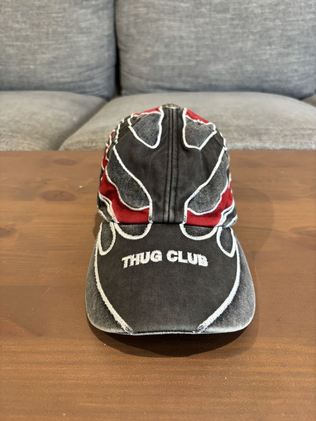 Thug Club Thug Club Chopper Flame Stud Cap Red | Grailed
