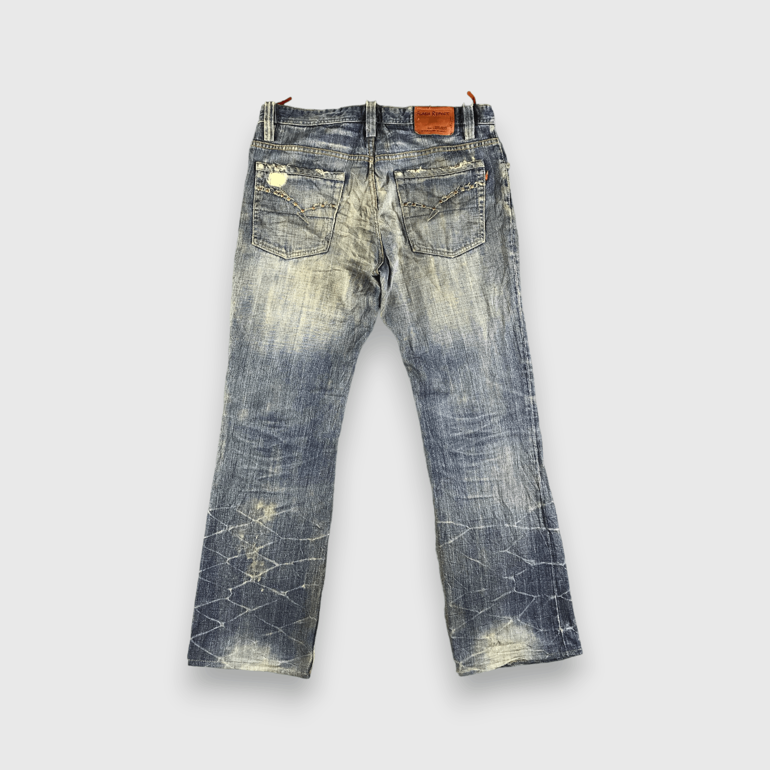 Vintage Vintage Flash Report Jeans-J3878 Size US 35 - 2 Thumbnail