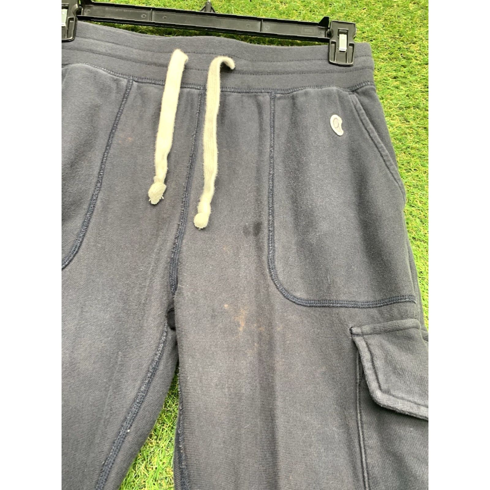 Todd Snyder TODD SNYDER Champion Utility Cargo Sweatpants Mens Small Blue Joggers Athletic Casual Size US 29 - 4 Thumbnail