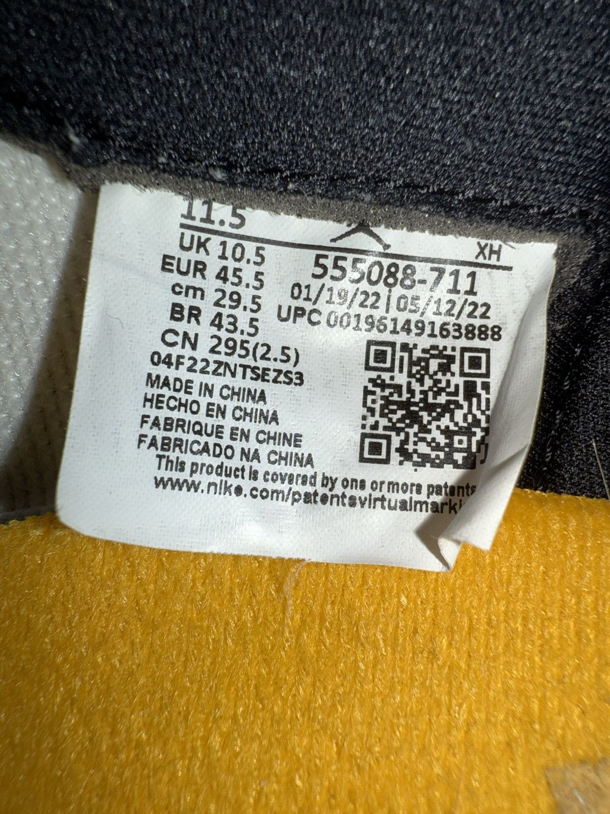 Jordan Brand × Nike Air Jordan one yellow taxi size 11.5 Size US 11.5 / EU 44-45 - 8 Thumbnail