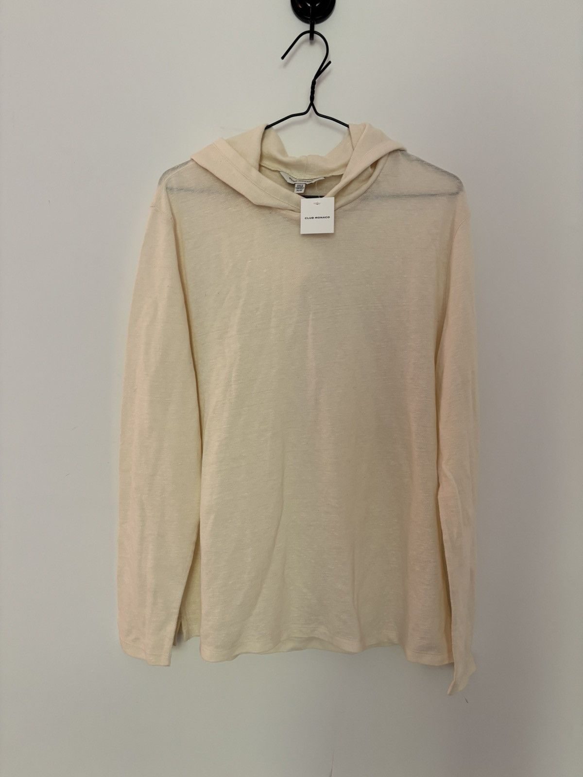 Club Monaco Club Monaco Linen Blend Lightweight Hooded Sweater NWT Size US M / EU 48-50 / 2 - 1 Thumbnail