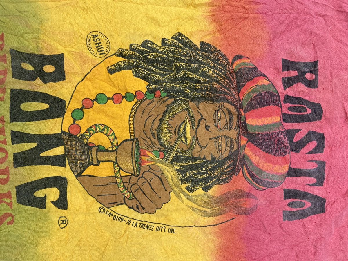 Band Tees × Bob Marley × Vintage Vintage Rasta Bong Size US L / EU 52-54 / 3 - 6 Thumbnail