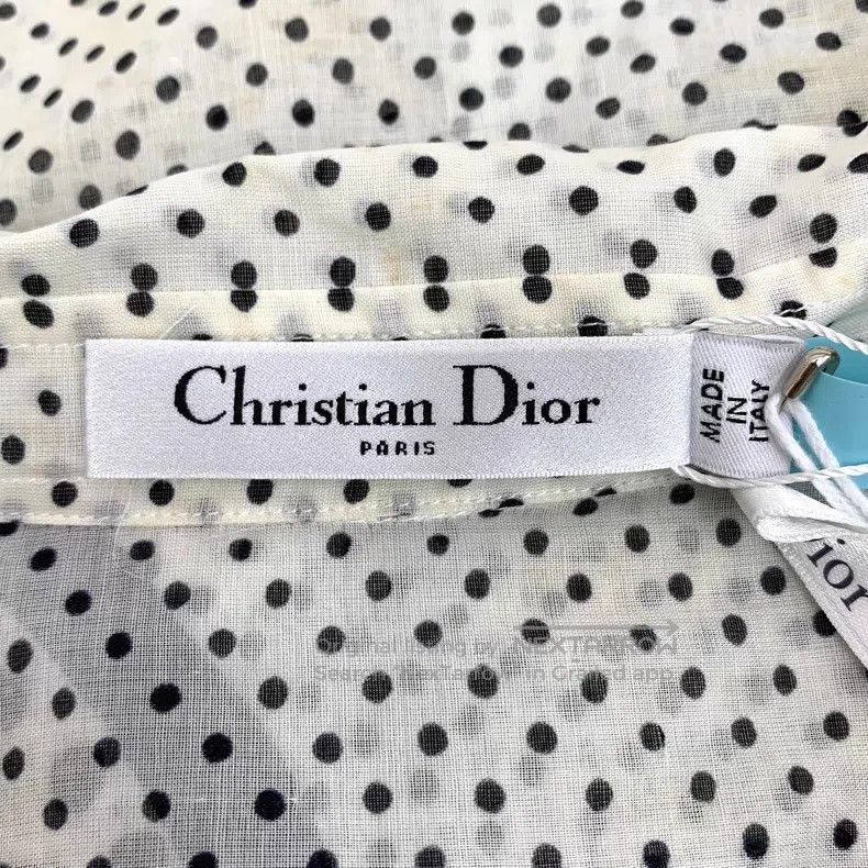 Dior Dior Colour-blocked polka dot love print cotton lapel sing Size XS / US 0-2 / IT 36-38 - 6 Thumbnail